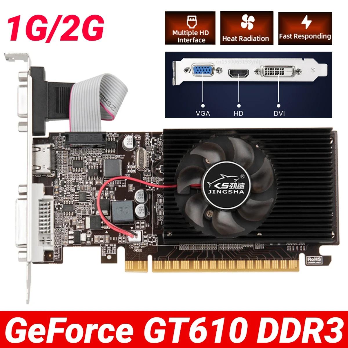 GT610 ׷ ī 810MHZ DDR3 1GB ӿ  ī, HD VGA DVI ̽, ǻ ũž ӿ ü ׼